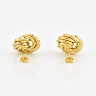 Ohrstecker aus 585 Gelbgold, nachhaltiger second hand Schmuck perfekt aufgearbeitet