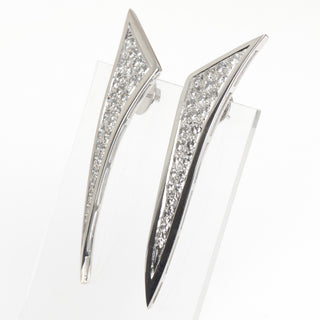 Brillantohrstecker aus 585 Weißgold, nachhaltiger second hand Schmuck perfekt aufgearbeitet