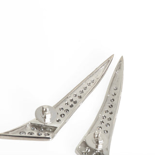 Brillantohrstecker aus 585 Weißgold, nachhaltiger second hand Schmuck perfekt aufgearbeitet