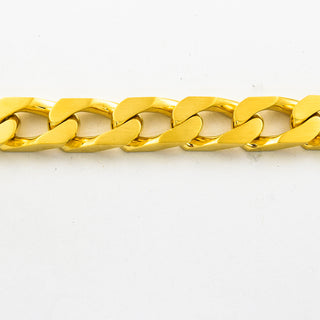 Panzerarmband aus 750 Gelbgold, nachhaltiger second hand Schmuck perfekt aufgearbeitet