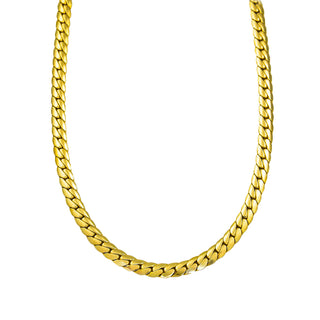 Panzerkette aus 585 Gelbgold, nachhaltiger second hand Schmuck perfekt aufgearbeitet