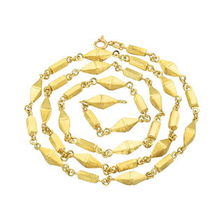 Phantasiekette aus 585 Gelbgold, nachhaltiger second hand Schmuck perfekt aufgearbeitet