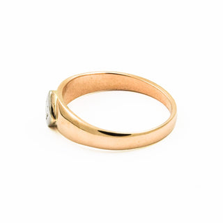 Brillantring aus 585 Gelbgold, nachhaltiger second hand Schmuck perfekt aufgearbeitet