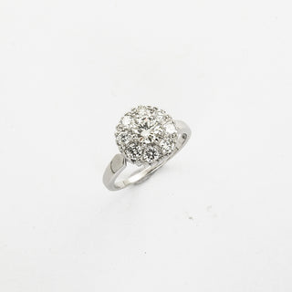 Ring aus 585 Weißgold mit Brillant, nachhaltiger second hand Schmuck perfekt aufgearbeitet