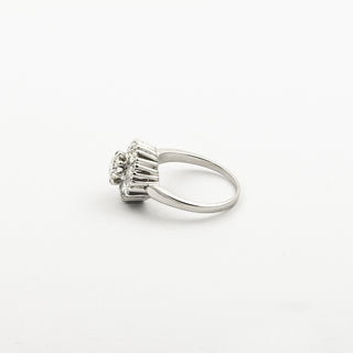 Ring aus 585 Weißgold mit Brillant, nachhaltiger second hand Schmuck perfekt aufgearbeitet