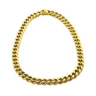 Rundpanzerkette aus 750 Gelbgold, nachhaltiger second hand Schmuck perfekt aufgearbeitet