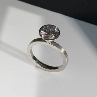solitaerring von schmuckwerk aus weissgold gebraucht