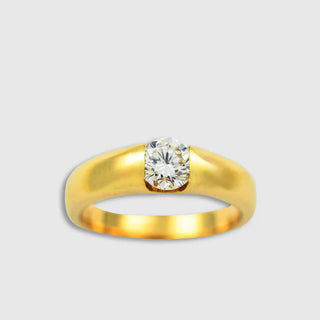 Brillantring aus Gelbgold aus zweiter Hand