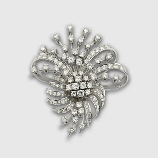 Brosche aus Gelbgold mit Brillant