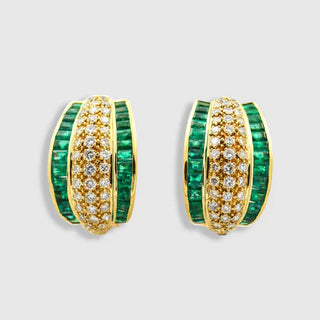 Ohrschmuck Ohrhaenger aus Weißgold mit Peridot aus zweiter Hand