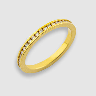 Vorsteckring von Niessing Flurry aus Gelbgold mit Brillanten aus zweiter Hand