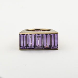 Ring Nonne? aus Weißgold mit Amethyst, neuwertig