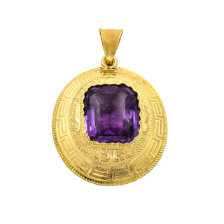 Anhänger aus Gelbgold mit Amethyst