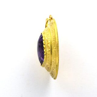 Anhänger aus Gelbgold mit Amethyst