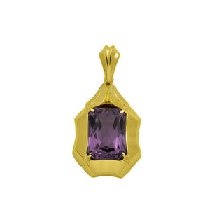 Anhänger aus Gelbgold mit Amethyst