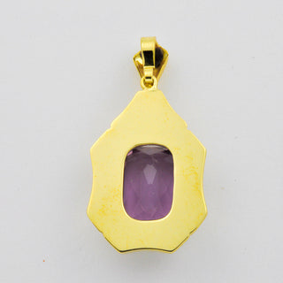 Anhänger aus Gelbgold mit Amethyst