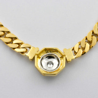 Brillantcollier aus Gelb- und Weißgold