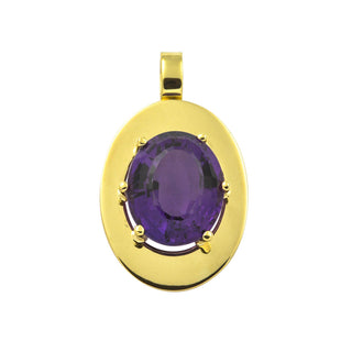 Anhänger aus Gelbgold mit Amethyst