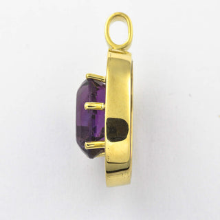 Anhänger aus Gelbgold mit Amethyst