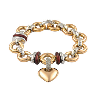 La Nouvelle Bague Armband aus Weiß- und Roségold mit Brillant