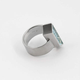 Ring aus Platin mit Aquamarin