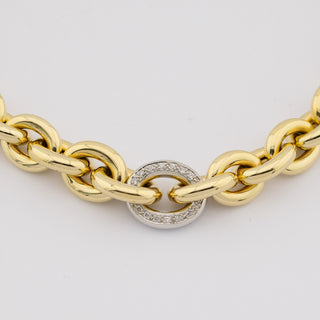 Brillantcollier aus Gelb- und Weißgold