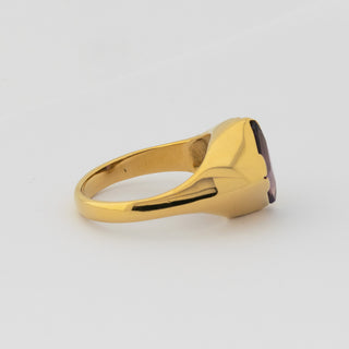 Ring aus Gelbgold mit Amethyst