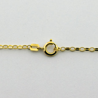 Granatcollier aus Gelbgold