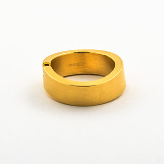 Niessing Diamantring Kerbe II aus Gelbgold mit Diamant, neuwertig