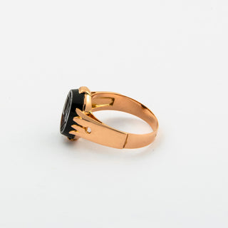 Ring aus Roségold mit Karneol