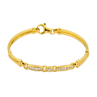 Armband aus Gelbgold mit Diamant