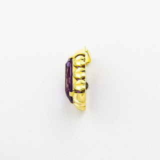 Anhänger aus Gelbgold mit Amethyst