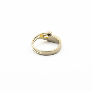 Diamantring aus Platin/Gold