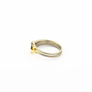 Diamantring aus Platin/Gold