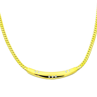 Brillantcollier aus Gelbgold