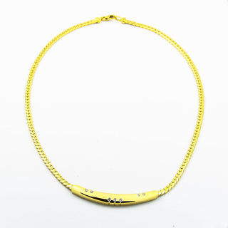 Brillantcollier aus Gelbgold