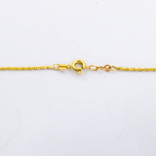 Granatcollier aus Gelbgold