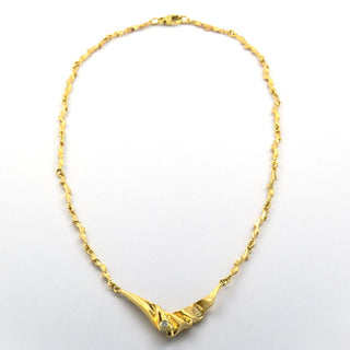 Brillantcollier aus Gelbgold