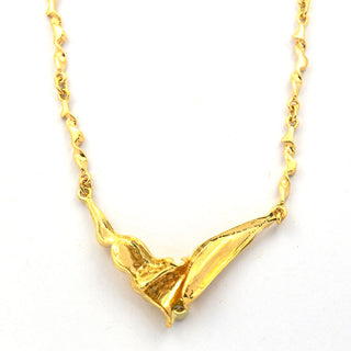 Brillantcollier aus Gelbgold