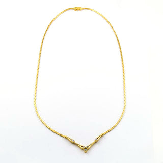 Brillantcollier aus Gelbgold