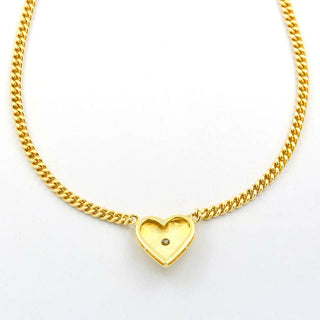 Collier Herz aus Gelbgold mit Brillant