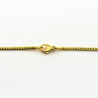 Granatcollier aus Gelbgold