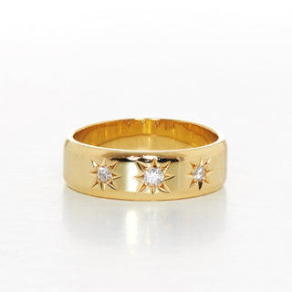 Brillantring aus Gelbgold mit Diamant