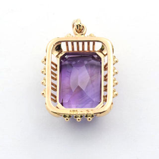 Anhänger aus Gelbgold mit Amethyst