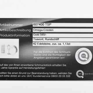 Ohrstecker mit Clipmechanik aus Gelbgold mit Tsavorit