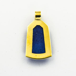 Anhänger aus Gelbgold mit Lapislazuli