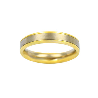 Ring aus Gelb- und Weißgold