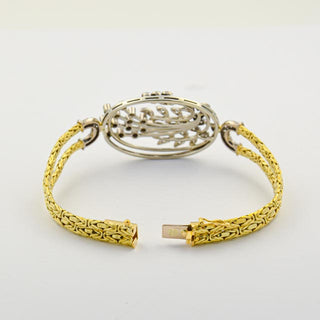 Diamantarmband aus Gelb- und Weißgold