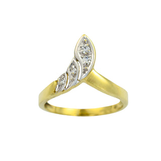 Diamantring aus Gelbgold