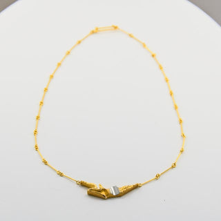 Lapponia Collier aus Gelb- und Weißgold